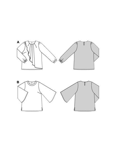 Patron de blouse - Burda 5692