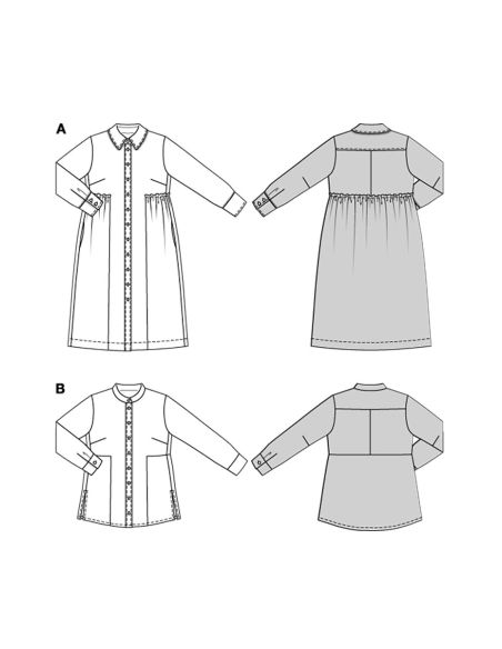 Patron de robe et chemisier - Burda 5693