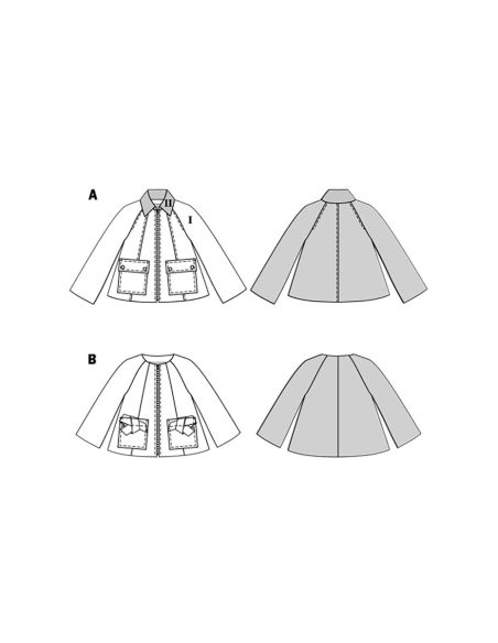 Patron de veste - Burda 5695