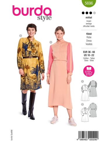 Patron de robe - Burda 5696