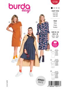 Patron de robe - Burda 5708