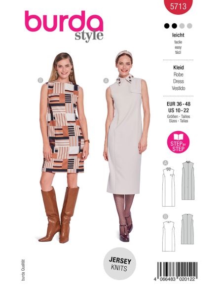 Patron de robe - Burda 5713