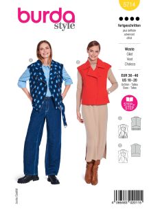Patron de gilet - Burda 5714