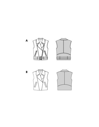 Patron de gilet - Burda 5714