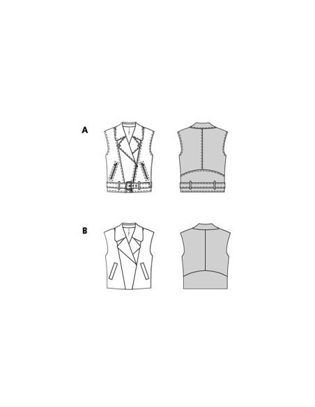 Patron de gilet - Burda 5714