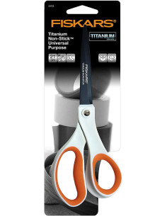 Ciseaux Fiskars titanium anti-adhésifs universels 21 cm 2