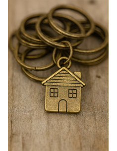 Anneaux brisés porte-clés 30 mm bronze 2