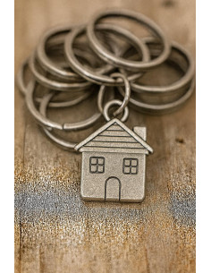 Anneaux brisés porte-clés 25 mm argent 2