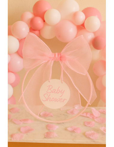 Tissu organza - Rose layette