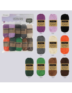 Sachet de 10 pelotes Scheepjes Catona Colour Pack - Midnight feast 2