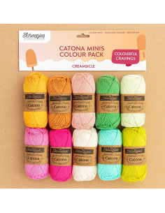 Sachet de 10 pelotes Scheepjes Catona Colour Pack - Creamsicle