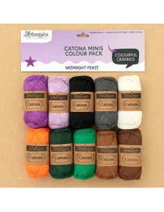 Sachet de 10 pelotes Scheepjes Catona Colour Pack - Midnight feast
