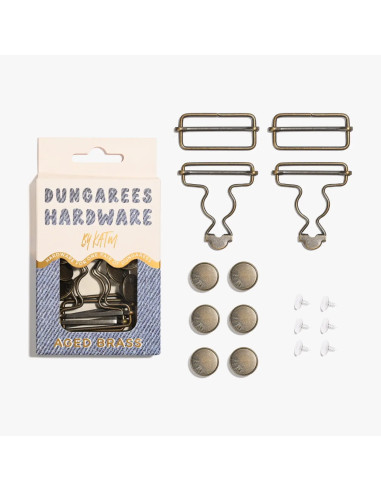 Kit bouclerie pour salopettes - Laiton