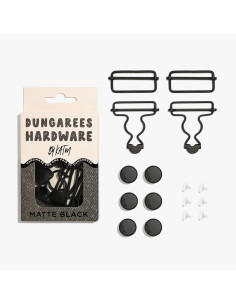 Kit bouclerie pour salopettes - Noir mat