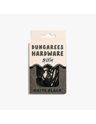 Kit bouclerie pour salopettes - Noir mat