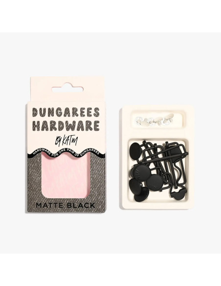 Kit bouclerie pour salopettes - Noir mat