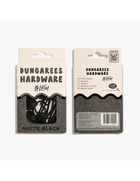 Kit bouclerie pour salopettes - Noir mat