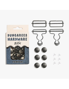 Kit bouclerie pour salopettes - Etain