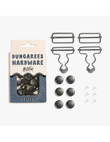 Kit bouclerie pour salopettes - Etain