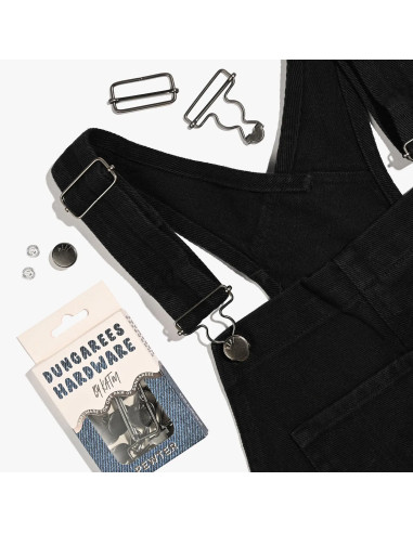 Kit bouclerie pour salopettes - Etain