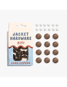Kit de boutons jeans pour vestes - Cuivre