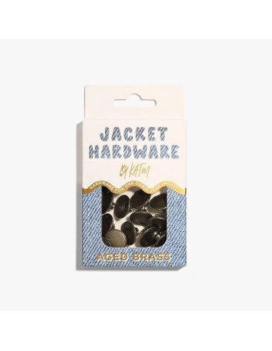 Kit de boutons jeans pour vestes - Laiton