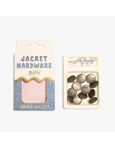 Kit de boutons jeans pour vestes - Laiton