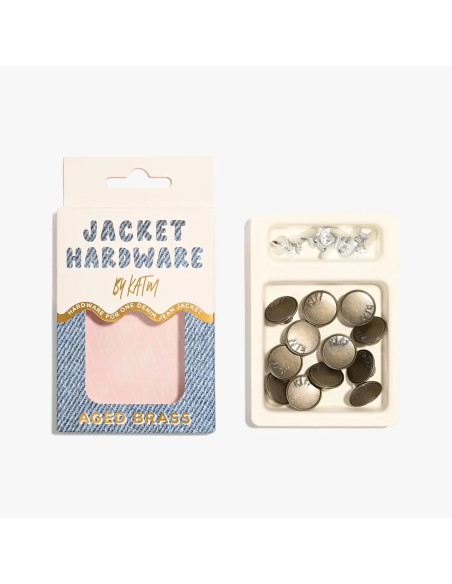 Kit de boutons jeans pour vestes - Laiton