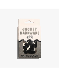 Kit de boutons jeans pour vestes - Noir mat 2
