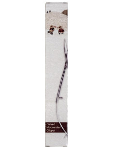 Ciseaux pincette pointe courbe microdentelée 12 cm Apliquick
