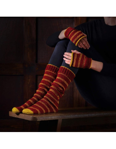 Kit de tricot Harry Potter – Chaussettes et Mitaines Gryffondor