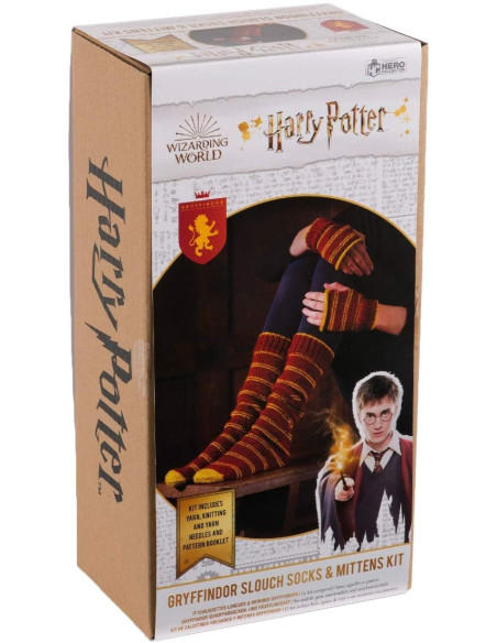 Kit de tricot Harry Potter – Chaussettes et Mitaines Gryffondor