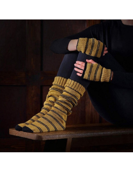 Kit de tricot Harry Potter – Chaussettes et Mitaines Poufsouffle