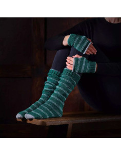 Kit de tricot Harry Potter – Chaussettes et Mitaines Serpentard