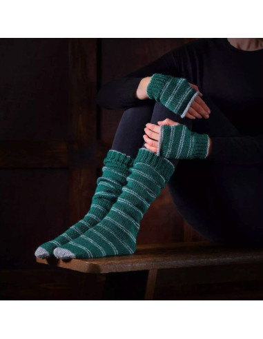 Kit de tricot Harry Potter – Chaussettes et Mitaines Serpentard