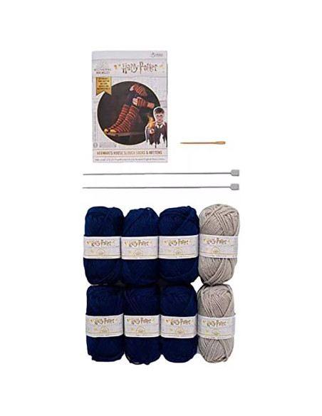 Kit de tricot Harry Potter – Chaussettes et Mitaines Serdaigle
