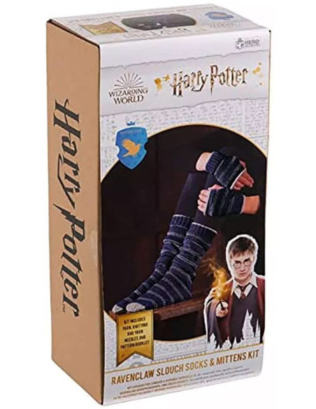 Kit de tricot Harry Potter – Chaussettes et Mitaines Serdaigle