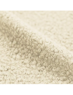 Tissu fourrure curly - Écru