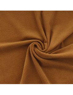 Tissu velours côtelé coton - Havane