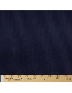 Tissu velours côtelé coton - Bleu marine 2
