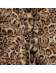 Tissu fausse fourrure animal - Panthère