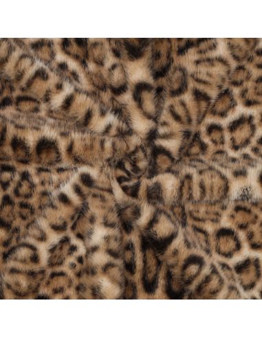 Tissu fausse fourrure animal - Panthère