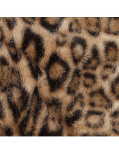 Tissu fausse fourrure animal - Panthère