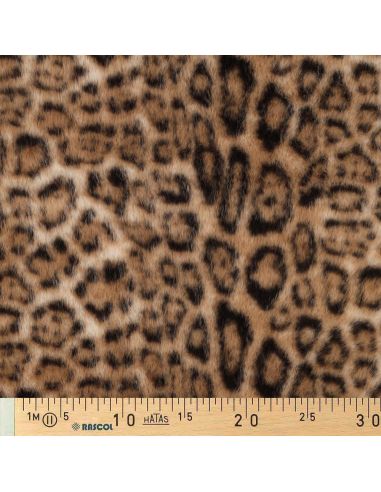 Tissu fausse fourrure animal - Panthère