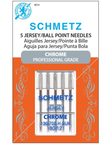 Aiguilles jersey chromé Schmetz