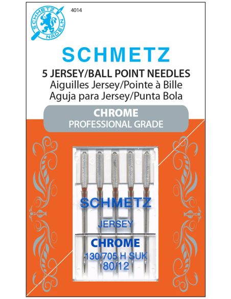 Aiguilles jersey chromé Schmetz