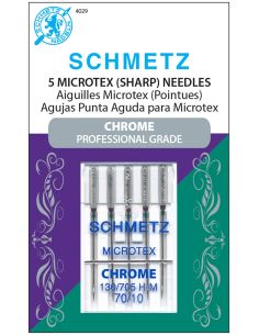 Aiguilles microtex chromé Schmetz