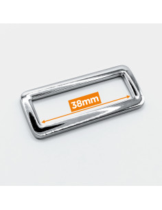 Boucle rectangulaire métal - Argent 38 mm
