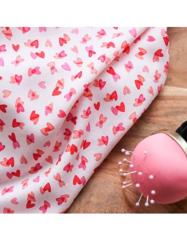 Tissu viscose I Love You - Lise Tailor