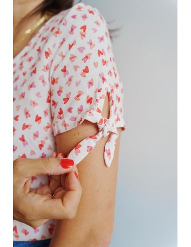 Tissu viscose I Love You - Lise Tailor
